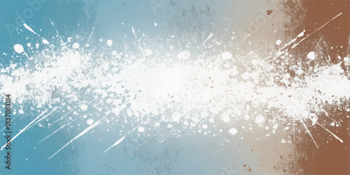 Abstract grunge background with fresh blue water texture and cold winter splash