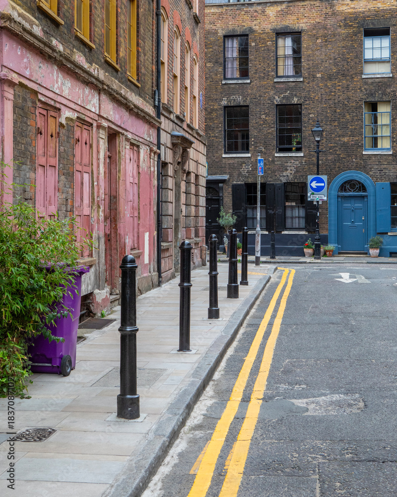Fototapeta premium Princelet Street in London, UK