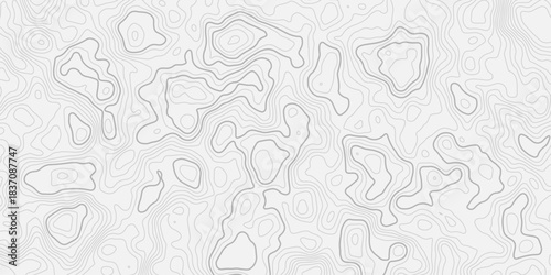 High-Complexity Landscape Elevation Blueprint with Precision Line Density Representing Natural Geological Expansion and Terrain Compression