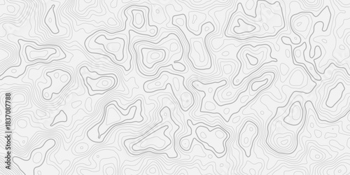 Cartography-Inspired Geological Terrain Artwork Featuring Continuous Elevation Waves, Ridge Flow Systems, and Landform Height Distribution