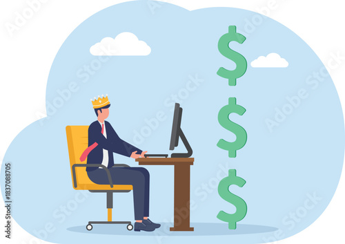 illustrations of business activities, eps 10