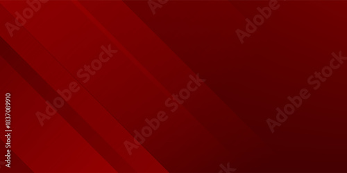 Abstract simple dark red gradient illustration background with 3d look overlap square with shadow and line pattern. Cool design and luxury. Eps10 vector