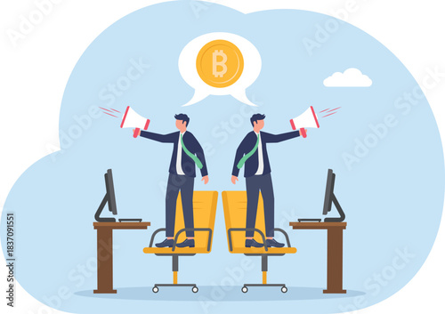 illustrations of business activities, eps 10