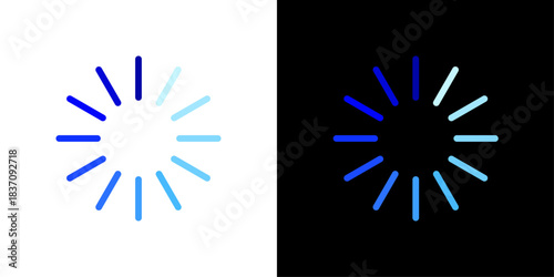 Circular loading icon representing progress, processing time, active operations, pending actions, and system activity.