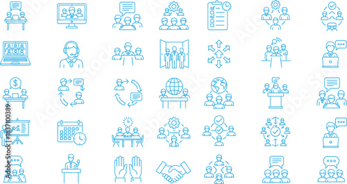 Set of different variation of icons