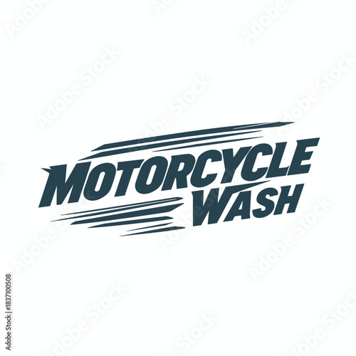 Motorcycle Wash Logo Design Very Cool