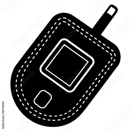Diabetes Glucose Patch Monitor Vector
