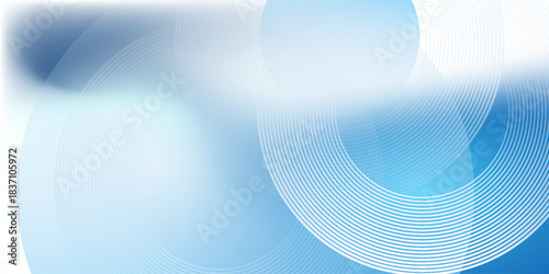 Gradient abstract background with circular line patterns. Vector illustration.