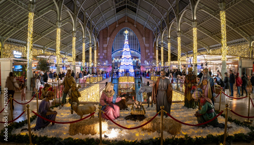 Christmas decorations in the city of Valencia (Spain