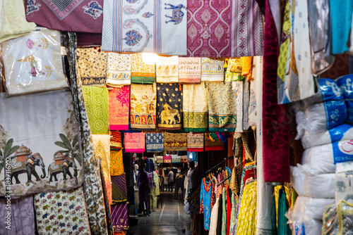 Handmade clothes in markets of Jaipur 