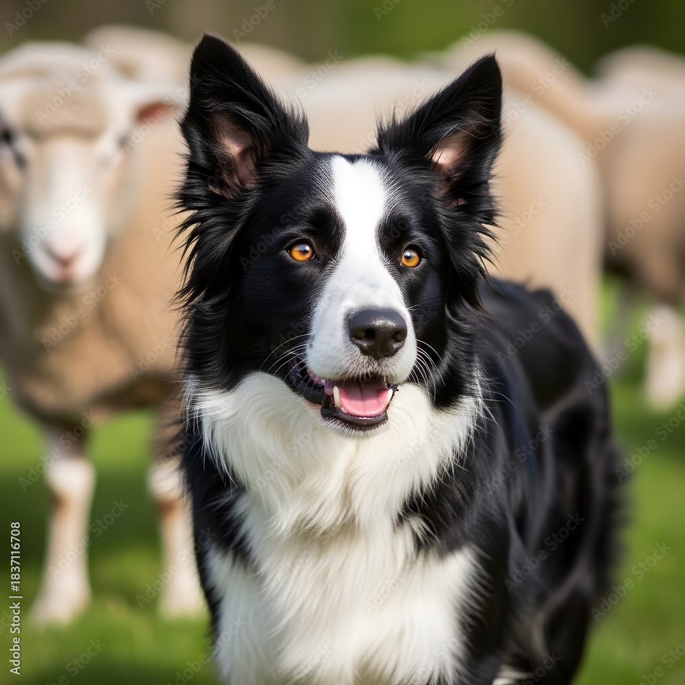 Fototapeta premium 양치기 개 (보더 콜리)