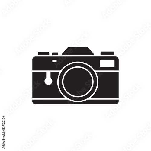 PrBlack Silhouette of Vintage SLR Cameraint