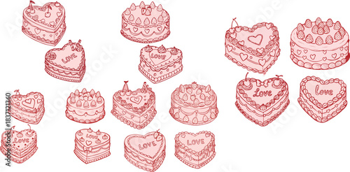 Elegant floral vector ornaments set with solid and outlined roses, intricate leaves, and decorative flourishes perfect for vintage design projects