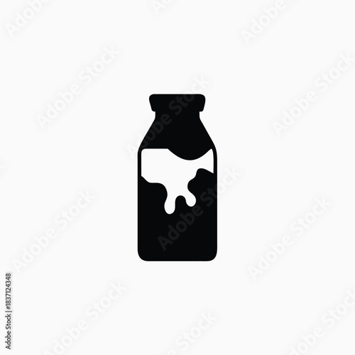 dairy milk vector icon trendy silhoutte templa