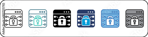 Encryption Single Icon Pack Multistyle