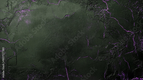 Black concrete texture with crack for abstract background. 