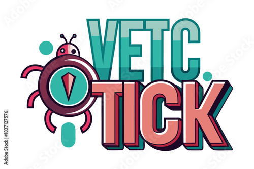 High-quality illustration of a tick insect with realistic detail and color. This vector graphic shows the tick’s body structure, legs, and texture, perfect for educational, scientific, and medical pur