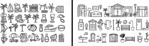 Home Vector Illustration, House Architecture Design, Real Estate Icon Pack, Building Construction Clipart, Property Development Vector, Residential Structure Design, Modern Home Graphic, Cottage House