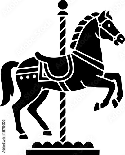 Carousel Merry-Go-Round Horse Icon