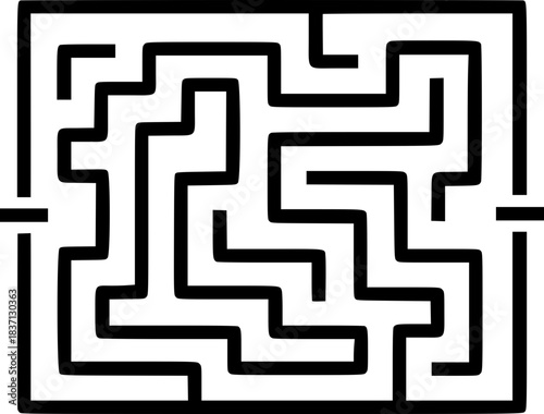 Abstract Maze or Labyrinth Icon