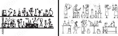 kids character clipart, child action illustrations, playful kids doodles, hand drawn children art, daily activity sketches, black white kids clipart, printable kids characters, children illustration p