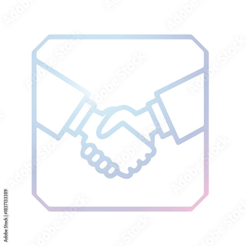 Handshake icon design template