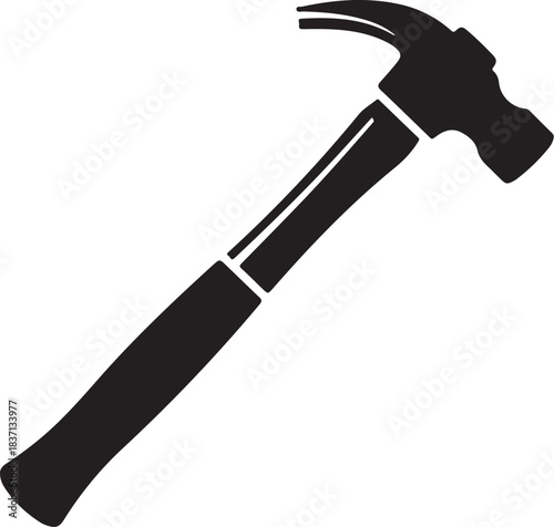 Hammer Tool Silhouette black construction