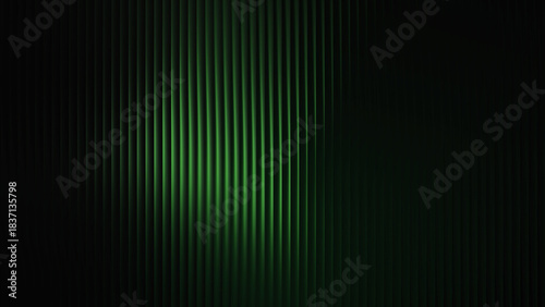 green gradient glass lines effect black background futuristic cool glow soft waves animation Vertical Lines Ribbed Texture Gradient Lighting Modern