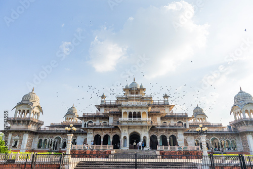 Albert Hall Museum with a vibrant sky
