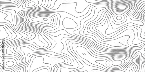 Topographic map patterns, topography line map. Vintage outdoors style. World map Template. Stock vector. Vector geographic contour map.