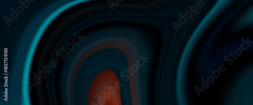 Vibrant abstract vector background with flowing teal waves and bold orange-red streaks, creating dynamic contrast and modern fluid motion.