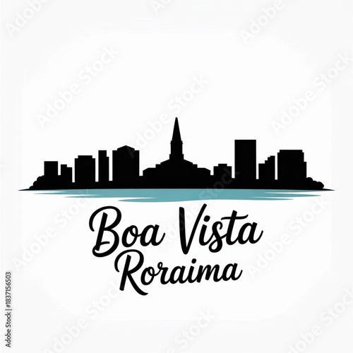 Boa Vista, Roraima Skyline Silhouette — Amazon Frontier Landmarks and Modern Riverfront Icons