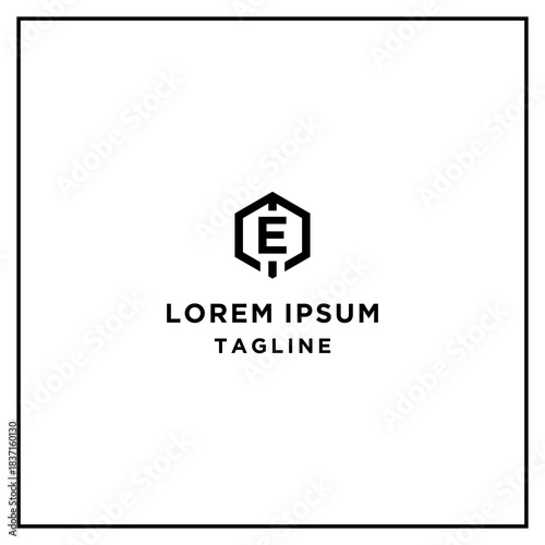 me or em hexagon logo