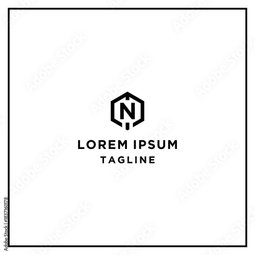 mn or nm hexagon logo