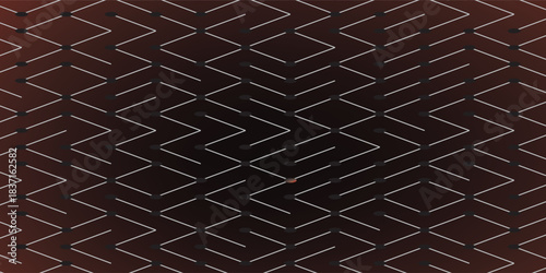 Labyrinth illustration isolated on black with mesh red color background