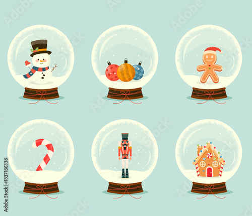 Christmas snowglobes