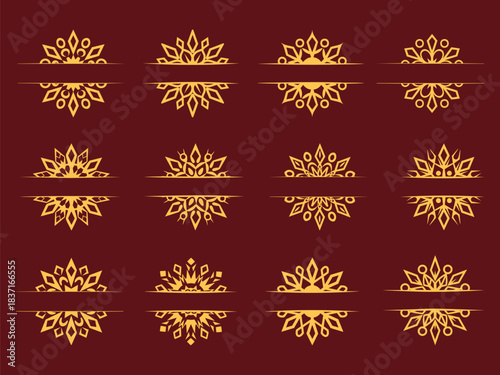 Vintage Ornamental Border Divider | Decorative Floral Flourish Frame