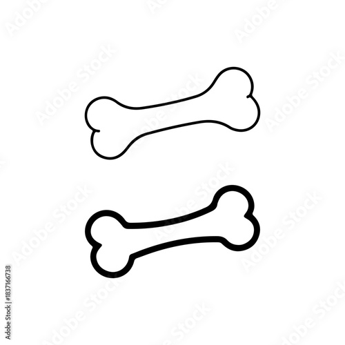 Dog Bone. Vector Illustration