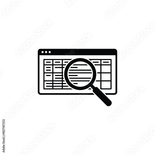 Spreadsheet Data Analysis with Magnifying Glass. Financial Data Audit and Inspection. Business Report Detailed Examination.