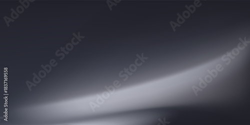 Modern render of illuminated gray colored corridor art modern