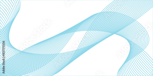 Abstract blue background. wave modern