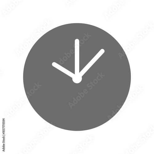 Clock face with hands pointing towards the bottom showing time.