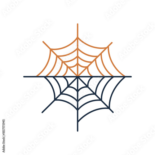 Halloween Spider Web Graphic Design.
