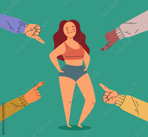 Social support concept. Vector flat graphic design illustration