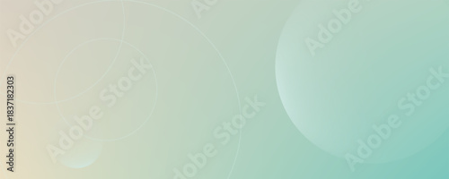 Soft beige and teal gradient vector background, featuring subtle circular line patterns. Pastel teal vector background in calm and modern texture.