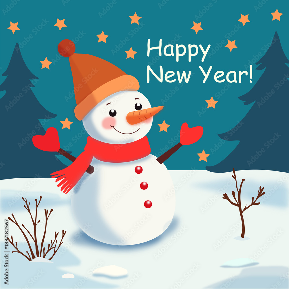 Fotografie New year card