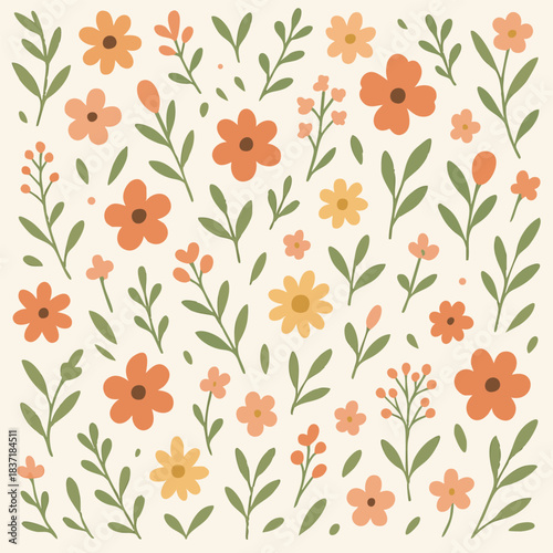 PastelFloralTulipPattern