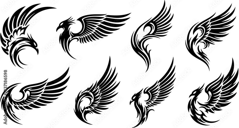 Obraz premium Tattoo Design All Item Mytrick Sticker Set
