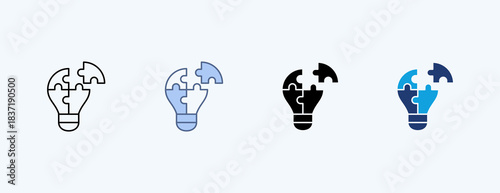 Solution Multiple Icon Illustration Vector