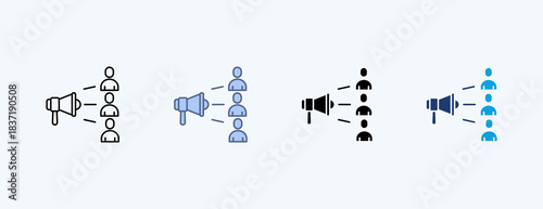 Viral Marketing Multiple Icon Illustration Vector